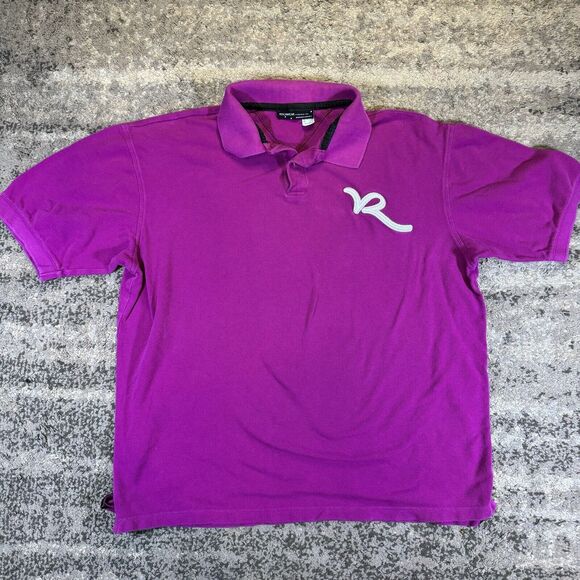 VTG ROCAWEAR Shirt Men’s XL Pink Polo - Picture 1 of 10